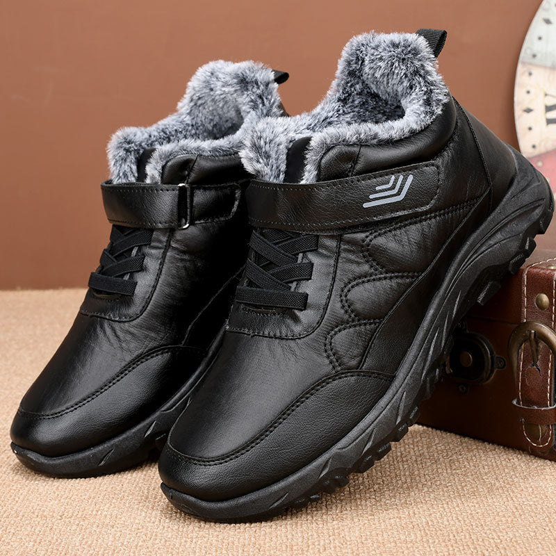 Sapatos quentes antiderrapantes de inverno