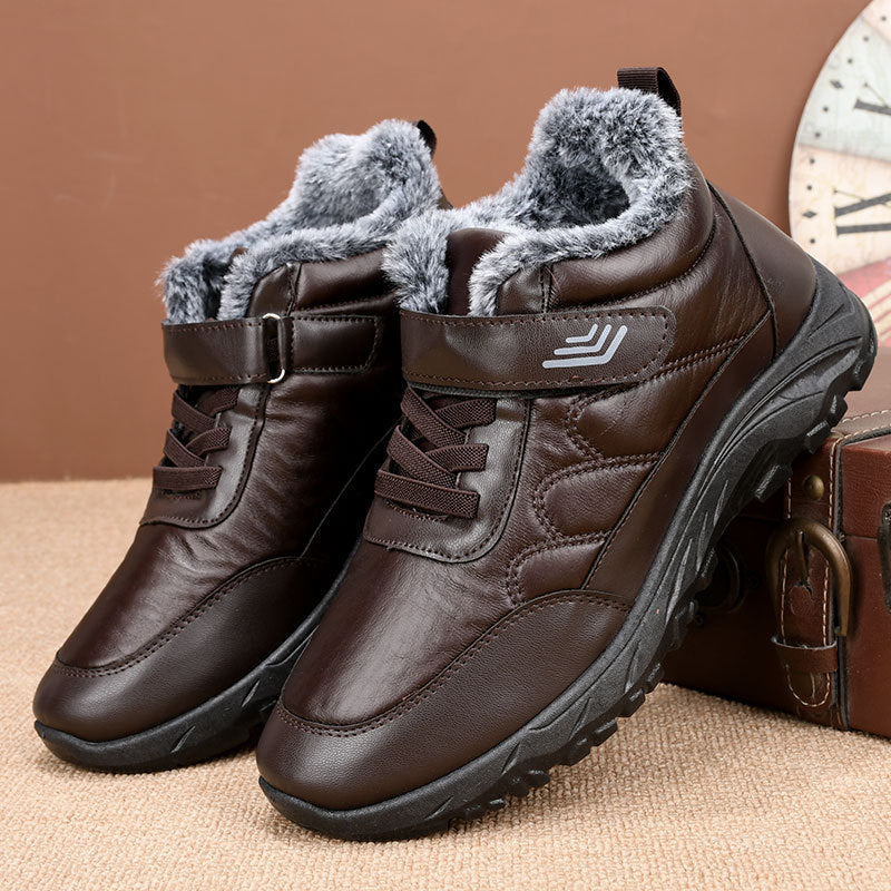 Sapatos quentes antiderrapantes de inverno